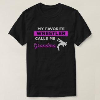 レスリングおもしろいおばあちゃんギフト Tシャツ