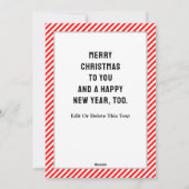 レスリングおもしろいクリスマスカード シーズンカード (裏面)