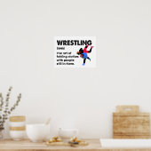 レスリングおもしろい辞書定義レスラー ポスター (キッチン)