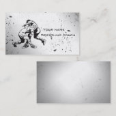 レスリングのコーチの名刺 名刺 (正面/裏面)