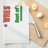 レスリングの伝説 キッチンタオル (四つ折り)