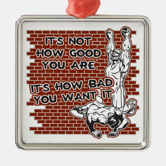 レスリングの勝利 メタルオーナメント (正面)