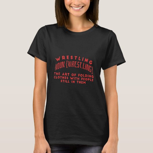 レスリングの折り畳み服 Tシャツ (正面)