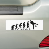 レスリングの進化 バンパーステッカー (車上)