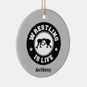 レスリングは人生のクリスマス セラミックオーナメント (右)