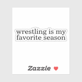 レスリングは僕の季節お気に入りのだ シール