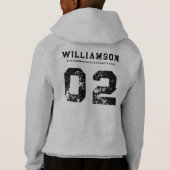 レスリングカスタムチームクラブスクール名番号 (裏面)