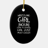レスリングガールクールハイレスリングガール セラミックオーナメント (正面)