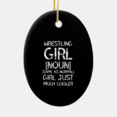 レスリングガールホワイト セラミックオーナメント (裏面)