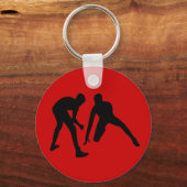 レスリングギフトあなたの名前、チーム、色と年 キーホルダー (裏面)