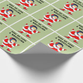 レスリングクリスマスホリデーギフト ラッピングペーパー (角)