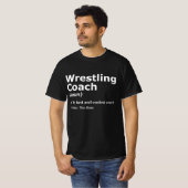 レスリングコーチとコーチのギフトプレゼント Tシャツ (正面フル)