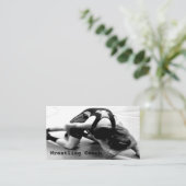 レスリングコーチ名刺 名刺 (スタンド正面)