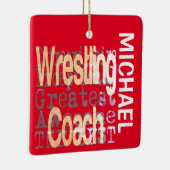 レスリングコーチ超並外カスタム セラミックオーナメント (右)