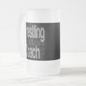 レスリングコーチ超常連 フロストグラスビールジョッキ (正面左)