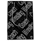 レスリングコーチ超常連 ミディアムペーパーバッグ (正面)