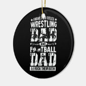 レスリングサッカーパパ私は2タイトルレスラー セラミックオーナメント (左)