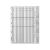 レスリングスコアメモ帳 ノートパッド (回転)