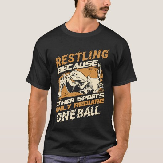 レスリングスポーツコーチトレーナーレスラー Tシャツ (正面)