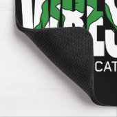 レスリングチーム追加文字スクールアスリートレスラー マウスパッド (コーナー)