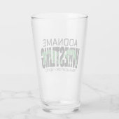 レスリングチームADD文字スクールVarsityレスラー タンブラーグラス (裏面)