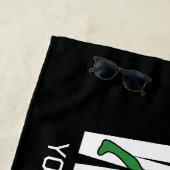 レスリングチームADD文字スクールVarsityレスラー ビーチタオル (インサイチュ)