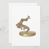 レスリングトロフィー 招待状 (正面/裏面)