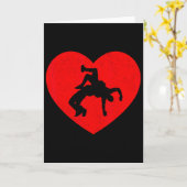 レスリングバレンタインハートシェイプレスリングラバー カード (黄色い花)