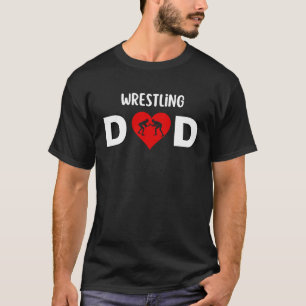 レスリングパパバレンタイン父デイバレンタインパパ Tシャツ