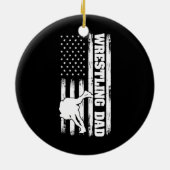 レスリングパパ父の日レスラーパパパパ セラミックオーナメント (裏面)