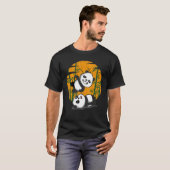 レスリングパンド中国のス竹食べの動物Be Tシャツ (正面フル)