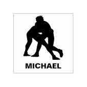 レスリングパーソナライズされた名 ラバースタンプ (インプリント)