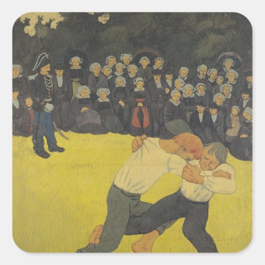 レスリングブレトン, c.1893 スクエアシール (正面)