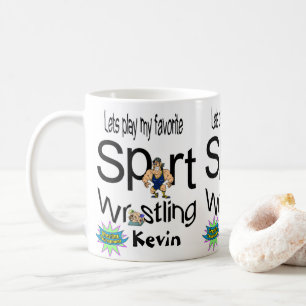 レスリングマグススポーツ コーヒーマグカップ