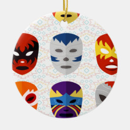 レスリングマスク セラミックオーナメント