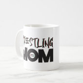 レスリングママママグ コーヒーマグカップ (正面左)