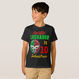 レスリングルチャドルカスタムカラフル誕生日ボーイ Tシャツ