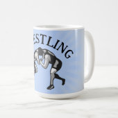 レスリングレスラーデザイン コーヒーマグカップ (正面右)