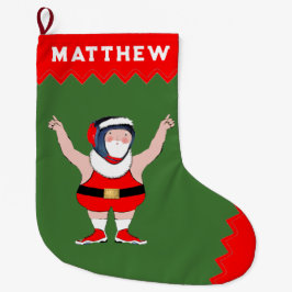 レスリングレスラー ホリデーギフト ラージクリスマスストッキング