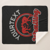 レスリング名の追加Grappleチャンピオンチームプレーヤー シェルパブランケット (正面(横))