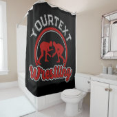 レスリング名の追加Grappleチャンピオンチームプレーヤー シャワーカーテン (インサイチュ)