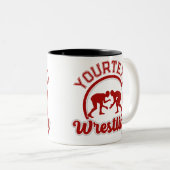 レスリング名の追加Grappleチャンピオンチームプレーヤー ツートーンマグカップ (正面右)