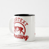 レスリング名の追加Grappleチャンピオンチームプレーヤー ツートーンマグカップ (正面左)