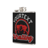 レスリング名の追加Grappleチャンピオンチームプレーヤー フラスク (左)