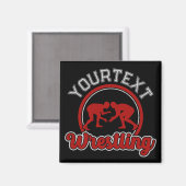 レスリング名の追加Grappleチャンピオンチームプレーヤー マグネット (正面/裏面)