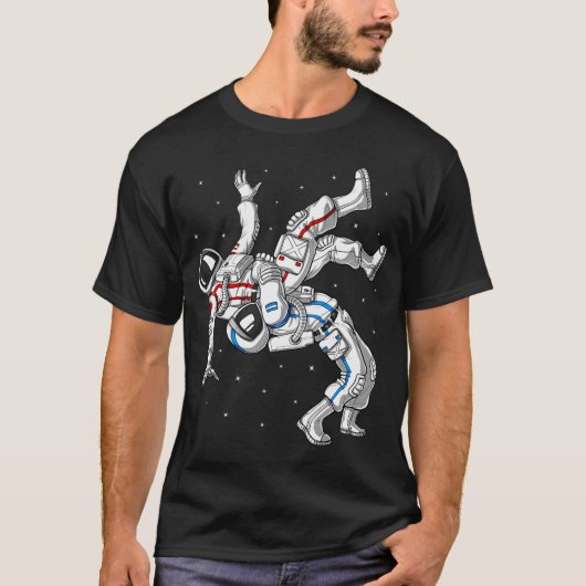 レスリング宇宙飛行士 Tシャツ (正面)