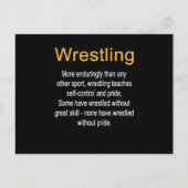 レスリング定義セルフコントロールコーチ ポストカード (正面)