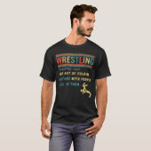 レスリング定義レトロヴィンテージ相撲 Tシャツ (正面フル)