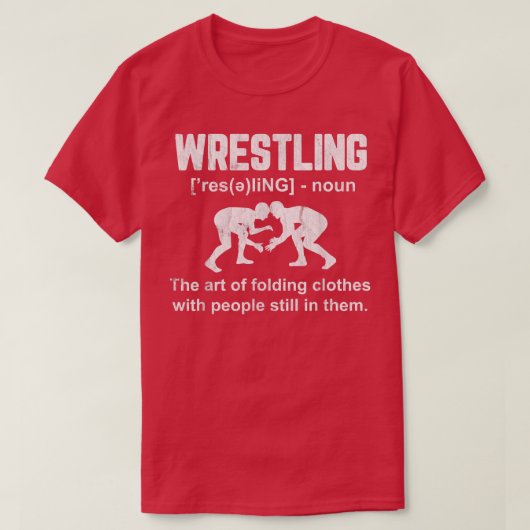 レスリング定義ヴィンテージレスリングレスリー私 Tシャツ (デザイン正面)
