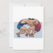 レスリング戦 招待状 (正面)